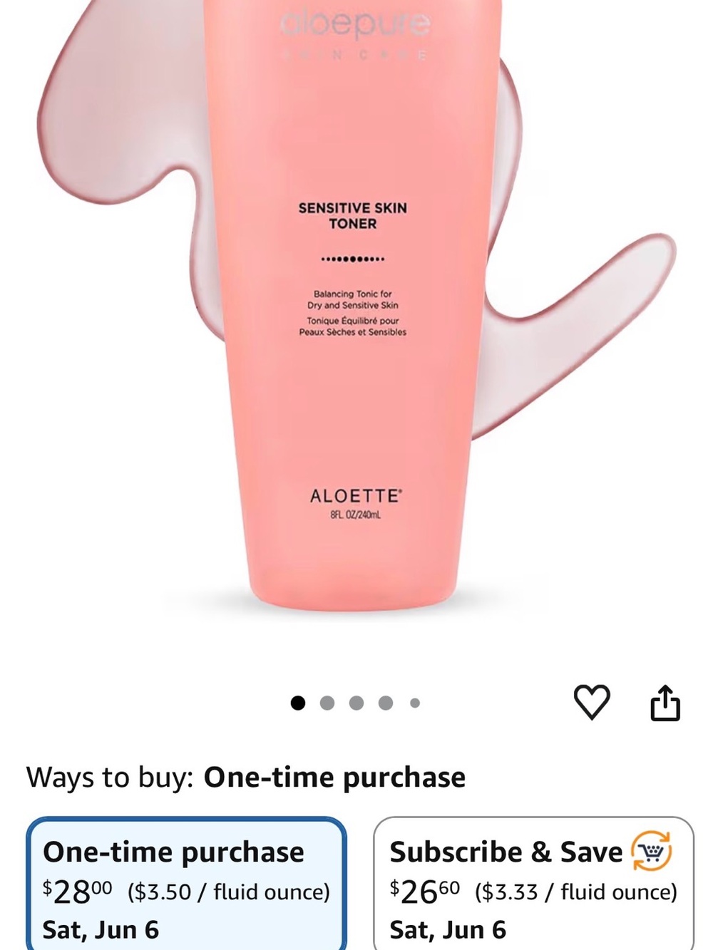 Sensitive Skin Toner — Pink